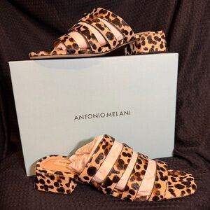 Antonio Melani Cosgrove Leopard Print Mules